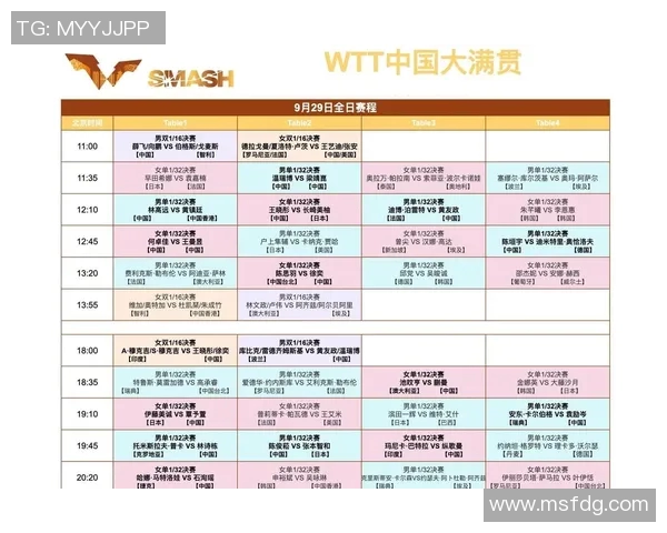 2023年乒乓球亚锦赛完整赛程及赛事亮点一览